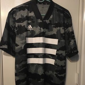 Adidas Activewear Camo Horizontal 3 Stripe Top